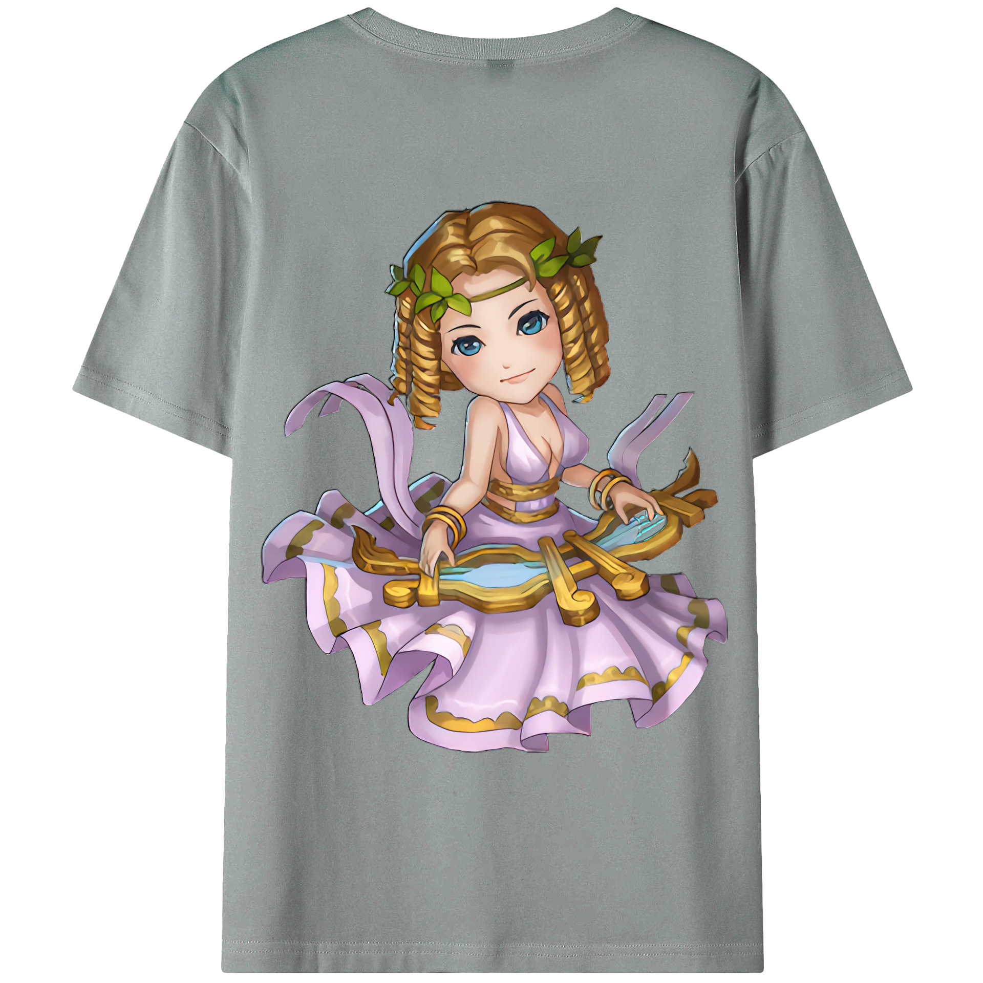 （画像用） リーグ・オブ・レジェンド League of Legends LOL 綿100％ メンズ半袖Tシャツ（バックプリント） 通気性